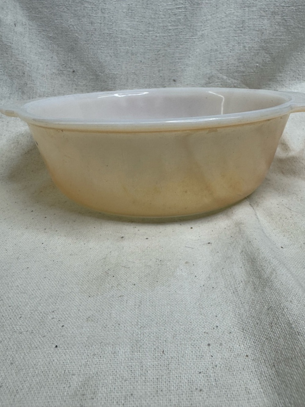 Fire King White/cream Glass Baking Dish